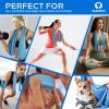 imageSukeen 4 Pack Cooling Towel 40quotx12quot Soft Breathable Chilly Microfiber Towel for Yoga Sport Running Gym Workout ampamp More ActivitiesBlueGreyGreenPink