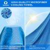 imageSukeen 4 Pack Cooling Towel 40quotx12quot Soft Breathable Chilly Microfiber Towel for Yoga Sport Running Gym Workout ampamp More ActivitiesBlueGreyGreenPink