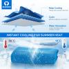 imageSukeen 4 Pack Cooling Towel 40quotx12quot Soft Breathable Chilly Microfiber Towel for Yoga Sport Running Gym Workout ampamp More ActivitiesBlueGreyGreenPink