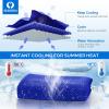 imageSukeen 4 Pack Cooling Towel 40quotx12quot Soft Breathable Chilly Microfiber Towel for Yoga Sport Running Gym Workout ampamp More ActivitiesBlueGreyPurpleDark Blue