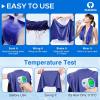 imageSukeen 4 Pack Cooling Towel 40quotx12quot Soft Breathable Chilly Microfiber Towel for Yoga Sport Running Gym Workout ampamp More ActivitiesBlueGreyPurpleDark Blue