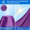 imageSukeen 4 Pack Cooling Towel 40quotx12quot Soft Breathable Chilly Microfiber Towel for Yoga Sport Running Gym Workout ampamp More ActivitiesBluePurpleBlackGreen