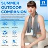 imageSukeen 4 Pack Cooling Towel 40quotx12quot Soft Breathable Chilly Microfiber Towel for Yoga Sport Running Gym Workout ampamp More ActivitiesDark Blue Dark GreyBrownBlack