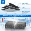 imageSukeen 4 Pack Cooling Towel 40quotx12quot Soft Breathable Chilly Microfiber Towel for Yoga Sport Running Gym Workout ampamp More ActivitiesDark Blue Dark GreyBrownBlack