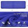 imageSukeen 4 Pack Cooling Towel 40quotx12quot Soft Breathable Chilly Microfiber Towel for Yoga Sport Running Gym Workout ampamp More ActivitiesDark BlueGreyGreenBlue