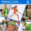 imageSukeen 4 Pack Cooling Towel 40quotx12quot Soft Breathable Chilly Microfiber Towel for Yoga Sport Running Gym Workout ampamp More ActivitiesDark BlueGreenBlackPink