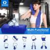 imageSukeen 4 Pack Cooling Towel 40quotx12quot Soft Breathable Chilly Microfiber Towel for Yoga Sport Running Gym Workout ampamp More ActivitiesDark BluePinkGreyPurple