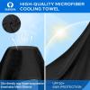 imageSukeen 4 Pack Cooling Towel 40quotx12quot Soft Breathable Chilly Microfiber Towel for Yoga Sport Running Gym Workout ampamp More ActivitiesDark GreyGreyBrownBlack