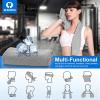 imageSukeen 4 Pack Cooling Towel 40quotx12quot Soft Breathable Chilly Microfiber Towel for Yoga Sport Running Gym Workout ampamp More ActivitiesDark GreyGreyBrownBlack