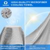 imageSukeen 4 Pack Cooling Towel 40quotx12quot Soft Breathable Chilly Microfiber Towel for Yoga Sport Running Gym Workout ampamp More ActivitiesGreyLake BluePurpleBlue