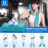 imageSukeen 4 Pack Cooling Towel 40quotx12quot Soft Breathable Chilly Microfiber Towel for Yoga Sport Running Gym Workout ampamp More ActivitiesGreyLake BluePurpleBlue