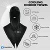 imageSukeen Cooling Hoodie Towel Instant Cooling Towels for Neck and Face Quick Drying Cooling Towels for Hot Weather WorkoutBlack