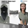imageSukeen Cooling Hoodie Towel Instant Cooling Towels for Neck and Face Quick Drying Cooling Towels for Hot Weather WorkoutDark Gray