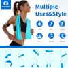 imageSukeen Cooling Towel 40quotx12quot Bulk Ice TowelSoft Breathable Chilly TowelMicrofiber Towel for YogaSportRunningGymWorkoutCampingFitnessWorkout ampamp More ActivitiesBlueGreyLake BlueDark BlueDark GreyBlack