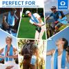 imageSukeen Cooling Towel40quotx12quot Sweat Towel Cold Towel for NeckampampHeadSoft Breathable Chilly Towel for Yoga Golf Gym Camping Running Workout ampamp More ActivitiesBluePurpleDark BluePinkGreenGrey
