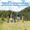 imageSukeen Cooling Towel40quotx12quot Sweat Towel Cold Towel for NeckampampHeadSoft Breathable Chilly Towel for Yoga Golf Gym Camping Running Workout ampamp More Activities2dark Grey2dark Blue2grey2black