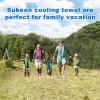 imageSukeen Cooling Towel40quotx12quot Sweat Towel Cold Towel for NeckampampHeadSoft Breathable Chilly Towel for Yoga Golf Gym Camping Running Workout ampamp More Activities2blue2dark Grey2dark Blue2grey2black