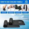 imageSukeen Cooling Towel40quotx12quot Sweat Towel Cold Towel for NeckampampHeadSoft Breathable Chilly Towel for Yoga Golf Gym Camping Running Workout ampamp More ActivitiesDark BlueGreenBlackPinkLake BlueGreyWhiteBlue