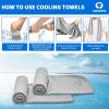 imageSukeen Cooling Towel40quotx12quot Sweat Towel Cold Towel for NeckampampHeadSoft Breathable Chilly Towel for Yoga Golf Gym Camping Running Workout ampamp More Activities2blue2dark Grey2dark Blue2grey2black