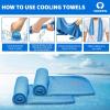 imageSukeen Cooling Towel40quotx12quot Sweat Towel Cold Towel for NeckampampHeadSoft Breathable Chilly Towel for Yoga Golf Gym Camping Running Workout ampamp More ActivitiesBlueGreyGreenPinkBlackDark Grey