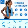 imageSukeen Cooling Towel40quotx12quot Sweat Towel Cold Towel for NeckampampHeadSoft Breathable Chilly Towel for Yoga Golf Gym Camping Running Workout ampamp More ActivitiesBluePurpleDark BluePinkGreenGrey