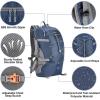 imageSukeen Hiking Backpack Packable Lightweight 30L Backpack Wear Resistant Daypack for Outdoor Travel Camping CyclingDark Blue