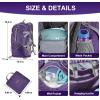 imageSukeen Hiking Backpack Packable Lightweight 30L Backpack Wear Resistant Daypack for Outdoor Travel Camping CyclingDark Purple