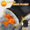 imageSukeen Kids 5 Winter Gloves for Boys Girls Windproof Ski Gloves AntiSlip Cold Weather Glove with Thick Plush for OutdoorBlack