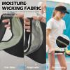 imageSukeen Kids Sun Visor Hats for Girls BoysLightweight Sports Hat UPF50 Sun Hat Cooling Headwear Visor for Running OutdoorsBlack