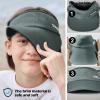 imageSukeen Kids Sun Visor Hats for Girls BoysLightweight Sports Hat UPF50 Sun Hat Cooling Headwear Visor for Running OutdoorsGrey