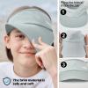 imageSukeen Kids Sun Visor Hats for Girls BoysLightweight Sports Hat UPF50 Sun Hat Cooling Headwear Visor for Running OutdoorsLight Grey