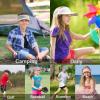 imageSukeen Kids Sun Visor Hats for Girls BoysLightweight Sports Hat UPF50 Sun Hat Cooling Headwear Visor for Running OutdoorsLight Purple