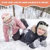 imageSukeen Kids Trapper Hat for Girls Boy Windproof Kids Warm Hat FurLined Earflap Hat with Mask for Cold Snow WeatherBlack