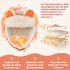 imageSukeen Kids Trapper Hat for Girls Boy Windproof Kids Warm Hat FurLined Earflap Hat with Mask for Cold Snow WeatherOrange