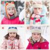 imageSukeen Kids Trapper Hat for Girls Boy Windproof Kids Warm Hat FurLined Earflap Hat with Mask for Cold Snow WeatherPink