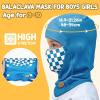 imageSukeen Kids Winter Balaclava Ski Mask for Girls Boys Breathable Face Mask Warmer Face Cover with Neck Gaiters for OutdoorBlue