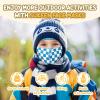 imageSukeen Kids Winter Balaclava Ski Mask for Girls Boys Breathable Face Mask Warmer Face Cover with Neck Gaiters for OutdoorBlue