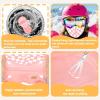 imageSukeen Kids Winter Balaclava Ski Mask for Girls Boys Breathable Face Mask Warmer Face Cover with Neck Gaiters for OutdoorPink