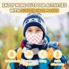 imageSukeen Kids Winter Balaclava Ski Mask for Girls Boys Breathable Face Mask Warmer Face Cover with Neck Gaiters for OutdoorPink