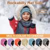 imageSukeen Kids Winter Beanie Hat Girls Boys Double Side Wear Warm Hat Antistatic Cold Weather Hat Fleece Skull Cap for OutdoorLight Blue