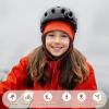 imageSukeen Kids Winter Beanie Hat Girls Boys Double Side Wear Warm Hat Antistatic Cold Weather Hat Fleece Skull Cap for OutdoorOrange