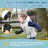 imageSukeen Kids Winter Gloves Soft Warm Touchscreen AntiSlip Gloves for Kids Boys Girls Cycling Running Sports OutdoorBlack