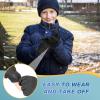 imageSukeen Kids Winter Gloves Soft Warm Touchscreen AntiSlip Gloves for Kids Boys Girls Cycling Running Sports OutdoorBlack