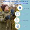imageSukeen Kids Winter Gloves Soft Warm Touchscreen AntiSlip Gloves for Kids Boys Girls Cycling Running Sports OutdoorBlue