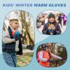 imageSukeen Kids Winter Gloves Soft Warm Touchscreen AntiSlip Gloves for Kids Boys Girls Cycling Running Sports OutdoorBlue