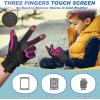 imageSukeen Kids Winter Gloves Soft Warm Touchscreen AntiSlip Gloves for Kids Boys Girls Cycling Running Sports OutdoorRose Red