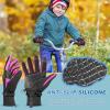imageSukeen Kids Winter Gloves Soft Warm Touchscreen AntiSlip Gloves for Kids Boys Girls Cycling Running Sports OutdoorRose Red