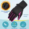 imageSukeen Kids Winter Gloves Soft Warm Touchscreen AntiSlip Gloves for Kids Boys Girls Cycling Running Sports OutdoorRose Red