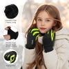 imageSukeen Kids Winter Gloves Touchscreen AntiSlip Kids Cycling Gloves for Kids Boys Girls Lightweight Boys Gloves for Running Cycling Biking Sports OutdoorGreen