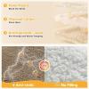 imageSukeen Kids Winter Hat Scarf Set for Girls Boys Antistatic kids Warm Hat Antipilling Earflap Hat for Cold WeatherBeigekhaki